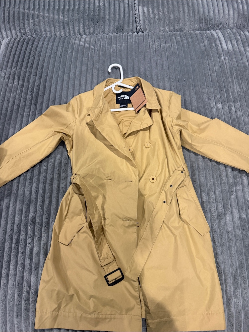 The North Face Women's Camel Trench Coat with Belt